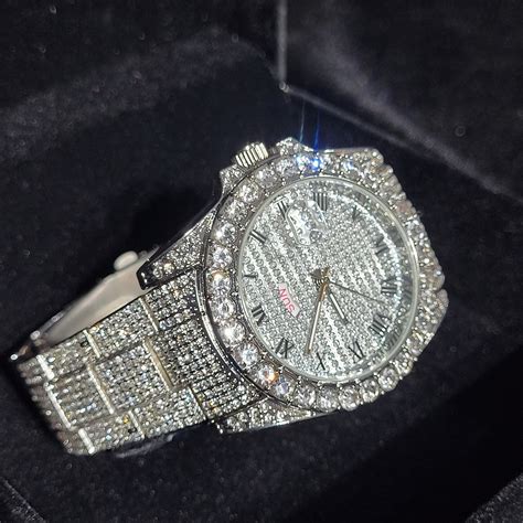 best fake iced out watches|iced watches with real diamonds.